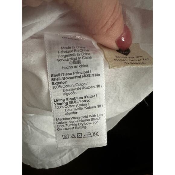 Madewell NWOT White Cotton Mini Dress Medium - Picture 11 of 11